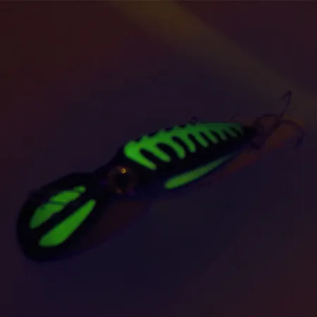 The Producers Willy's Worm UV Artificiale, Nero/Verde, 8g, UV, #9129