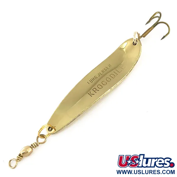 Luhr Jensen Krocodile Die #4 Ondulante, Oro, 14g, Distanza Lancio, #9154