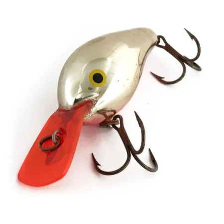 Rapala Fat Rap Crankbait, Argento, 11g, Paletta rossa, #9182