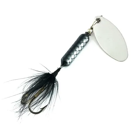 Yakima Bait Worden’s Original Rooster Tail Rotante, Nichel/Nero, #9263