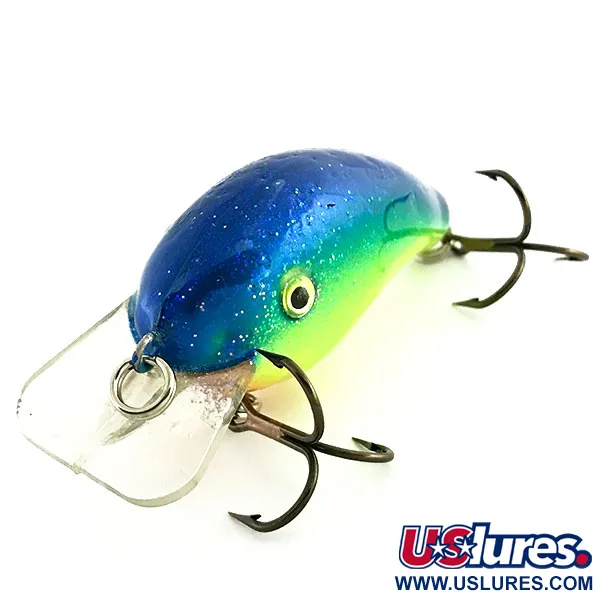 Strike King KVD 1.5 Hard Knock Crankbait, Chart/Glitter Blu, 10g, #9280