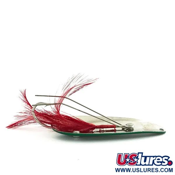 Eppinger Weedless Dardevle Dardevlet Ondulante,Verde/Bianco,21g,#9290