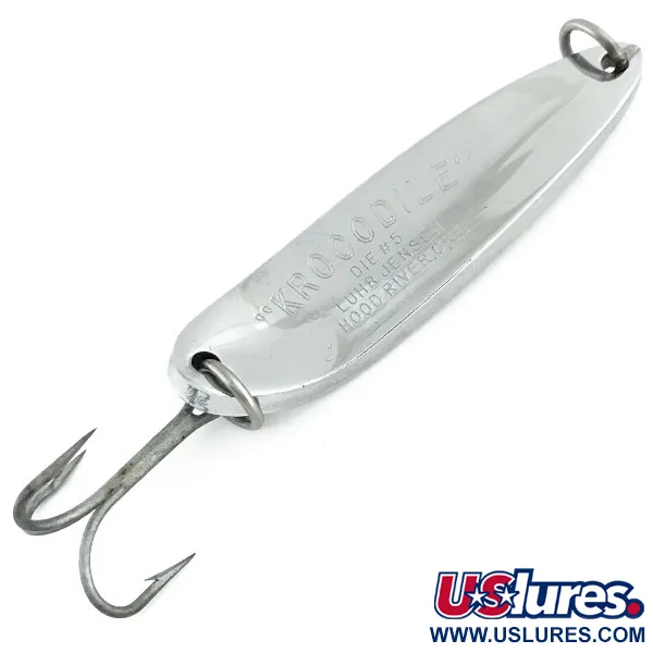 Luhr Jensen Krocodile Die #5 Ondulante, Nichel, 64g, Lancio, #9291