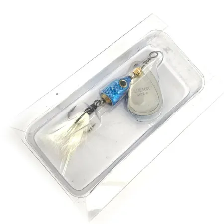 Blue Fox Vibrax Shallow Cucchiaino, Blu arcobaleno, 8g, piume, #9296