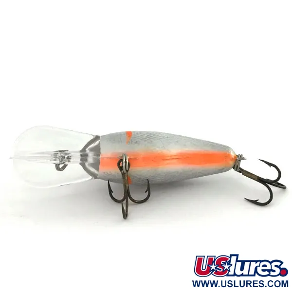 Bandit 200 Crankbait Deep Diver, Argento-Arancio, 8,5g, Rattle, #9351