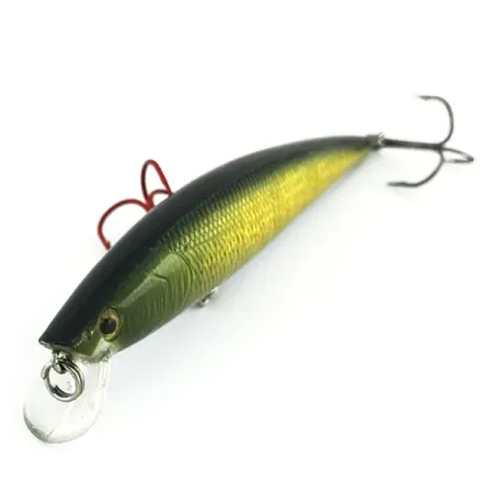 Matzuo Phantom Minnow Esca, Verde/Oro, 9g, Rattling, #9475