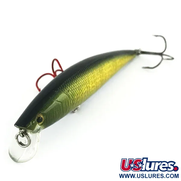 Matzuo Phantom Minnow Esca, Verde/Oro, 9g, Rattling, #9475