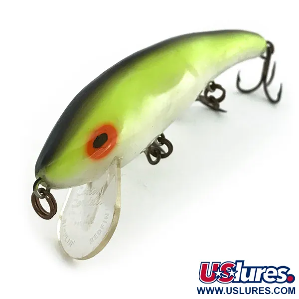 Cotton Cordell Ripplin Red Fin Esca, Lime/Perla, 10.6g, Shallow, #9354