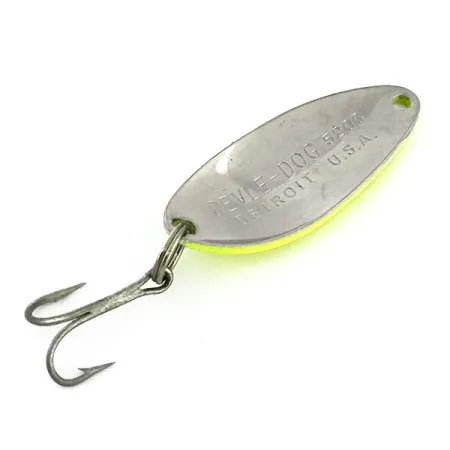 Eppinger Dardevle Devle Dog 5200 Ondulante, Nickel/Chartreuse, 7g, #9384