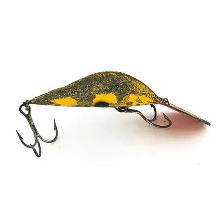Buck Perry Spoonplug Ondulante, Giallo/Ottone/Rosso, 21g, #9390