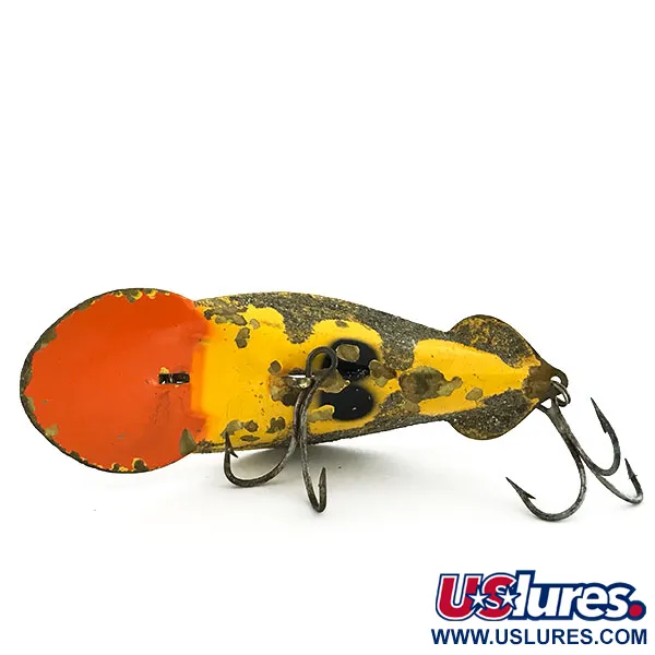 Buck Perry Spoonplug Ondulante, Giallo/Ottone/Rosso, 21g, #9390