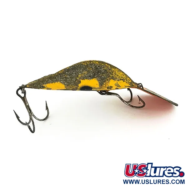 Buck Perry Spoonplug Ondulante, Giallo/Ottone/Rosso, 21g, #9390