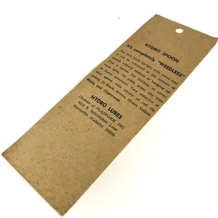 Hydro Lures Weedless Hydro Spoon, Bianco / Nero, 14g, Antialga, #9466