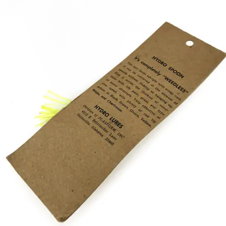 Hydro Lures Weedless Hydro Spoon Ondulante, Giallo/Nero, 14g, #9469