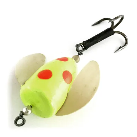 Esca Shur Strike Spin-n-Glo UV, Giallo / Rosso, 8g, UV-reattivo, #9477