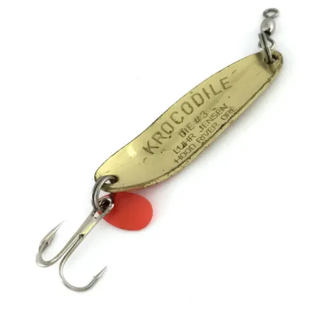 Luhr Jensen Krocodile Die #3 Ondulante, Oro / Rosso, 10g, Distanza, #9502