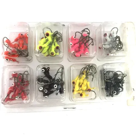 Bass Pro Shops Painted Round Jighead Kit, 8 col., 2.5g, 80 pz, #9516