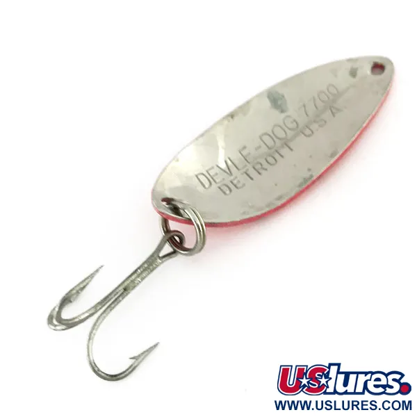 Dardevle Devle Dog 7700 Ondulante, Rosso/Nero/Nickel, 14g, UV, #9532