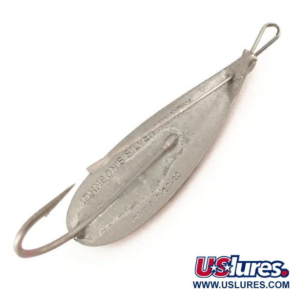 Ondulante Weedless Johnson Silver Minnow, Rosso/Bianco/Argento, 9g, #9542