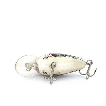 Bomber Fat A B04F Crankbait, Argento/Nero, 5.5g, Nuoto 1.8m, #9549