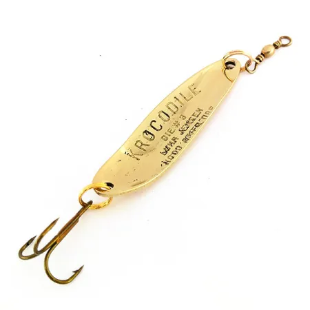 Luhr Jensen Krocodile Die #3 Ondulante, Oro, 10g, Scaglie Prisma, #9572