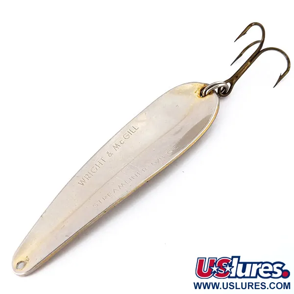 Wright & McGill Streamliner Ondulante, Nickel, 18g, Vintage, #9602