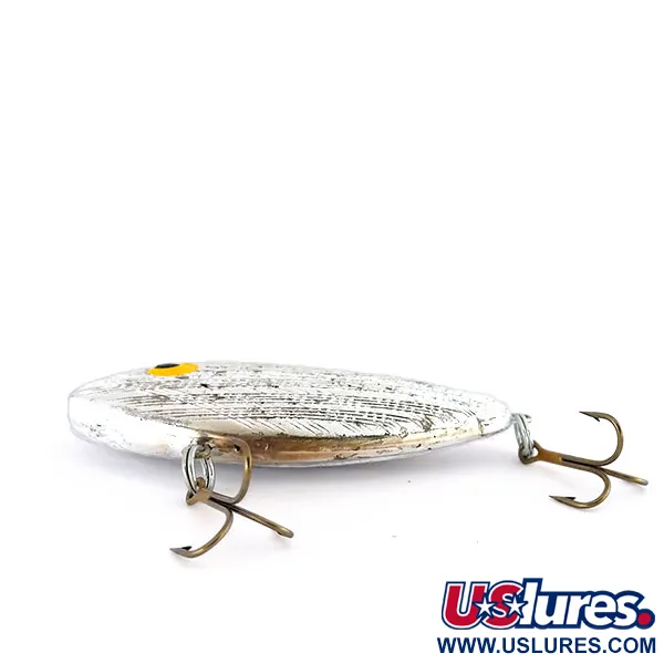 Rebel Wiggle Shad Rattlebait Affondante, Argento, 7g, Vintage, #9603