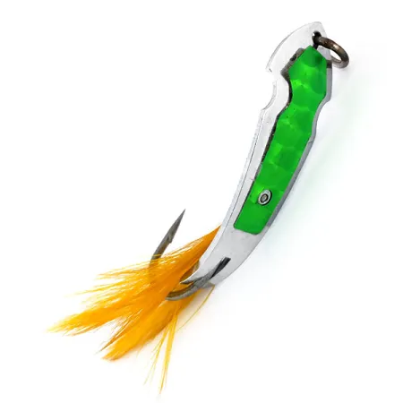 Tony Accetta Pet Spoon 13 Ondulante, Nichel/Verde, 5g, Piume, #9609