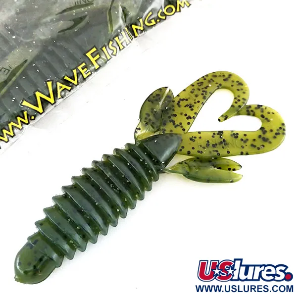 Wave Worms Swim Bug Esca Siliconica, Watermelon/Black, 10cm, 7pz, #9615