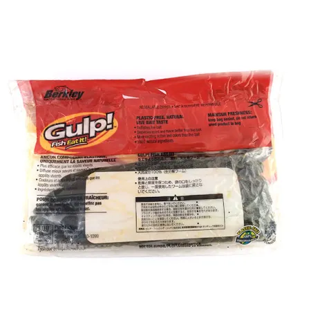 Berkley Gulp Esca Siliconica, Green Pumpkin, 10cm, Biodegradabile, #9616