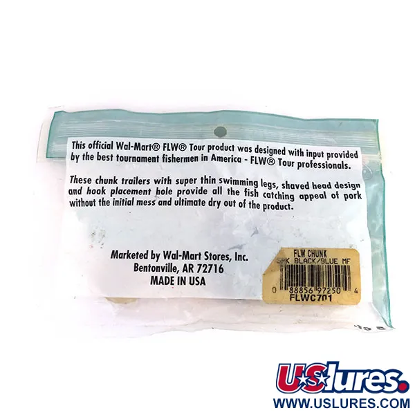 Wal Mart FLW Chunk Trailer, Nero / Blu, 7.5cm, Sale/Aglio, #9621