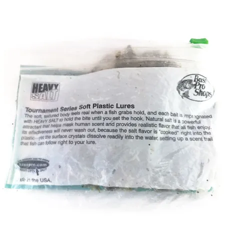 Bass Pro Shops Caterpillar Stud Tube, Green Pumpkin, 8pz, #9625