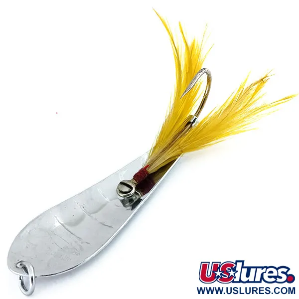 Luhr Jensen Reflecto #5 Ondulante, Nichel / Giallo, 21g, Amo Singolo, #9626