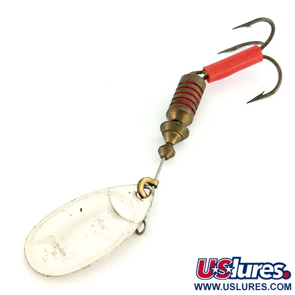 Mepps Aglia 3 Cucchiaino, Argento, 7g, Punto d'Attacco Rosso, #9628