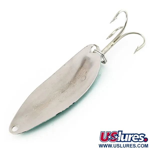 Seneca Little Cleo Cucchiaino, Nichel / Verde, 5g, Incisione Hula Girl, #9631