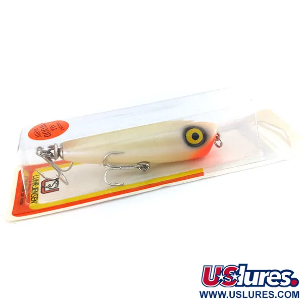 Luhr Jensen P.J.POP Popper, Perla / Rosso, 17g, Artigianale, #9635