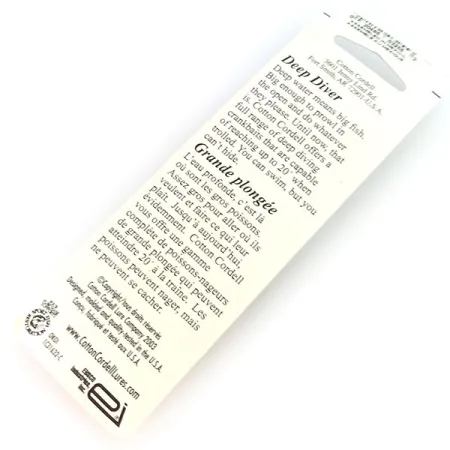 Cotton Cordell Grappler Shad Deep Diver, Nichel / Nero, 12g, #9636