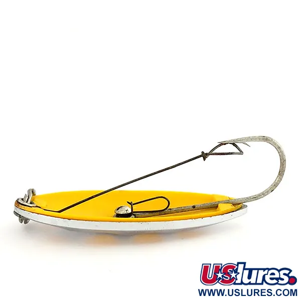 South Bend Sun Spot Ondulante, Nickel / Giallo, 14g, traforato, #9652