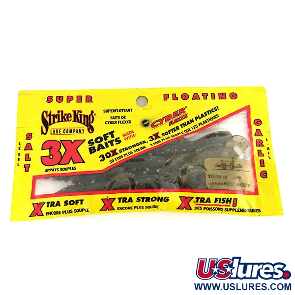 Strike King Lizard esca soft, Green Pumpkin Seed, 15cm, galleggiante, #9653