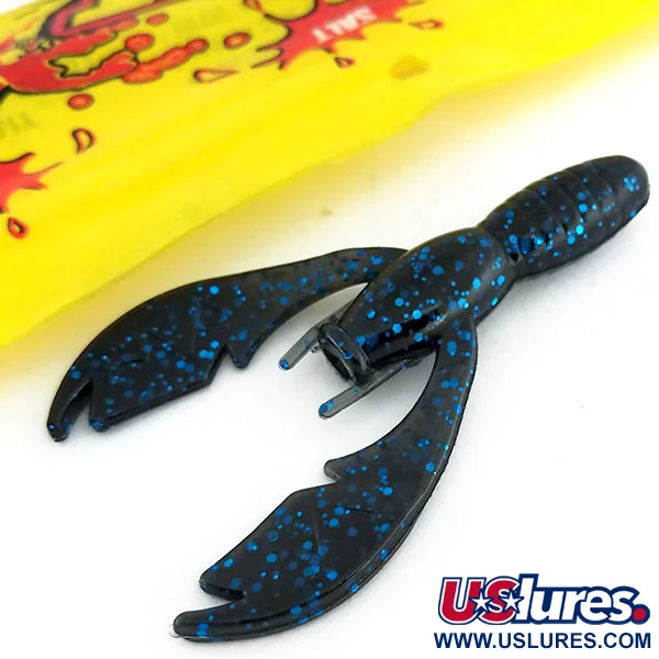 NetBait Tiny Paca Craw gambero, Black Blue Flake, 7.5cm, #9655
