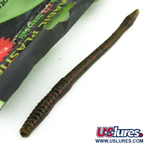 Black Magick Plastics Finesse Worm Soft bait, Watermelon, 13cm, #9657