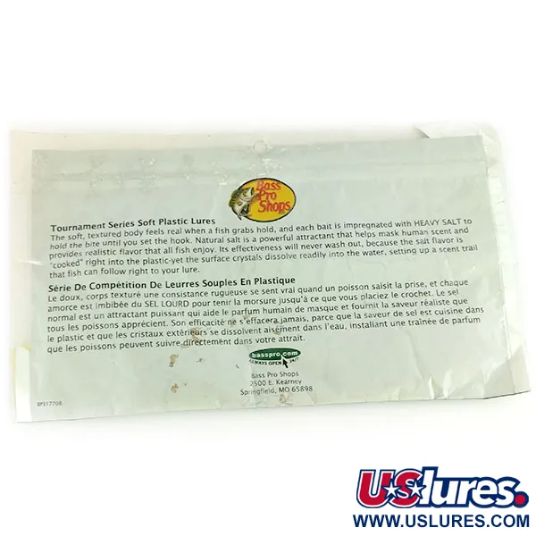 Bass Pro Shops Tournament Series Flicker Soft Bait, Bianco, 10cm, #9659