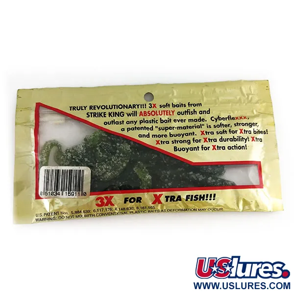 Strike King Ribbon Tail Worm esca, Watermelon/Chart, 15cm, #9663