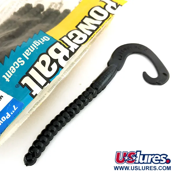 Berkley Powerbait Power Worm Esca siliconica, Black, 17.5cm, #9665