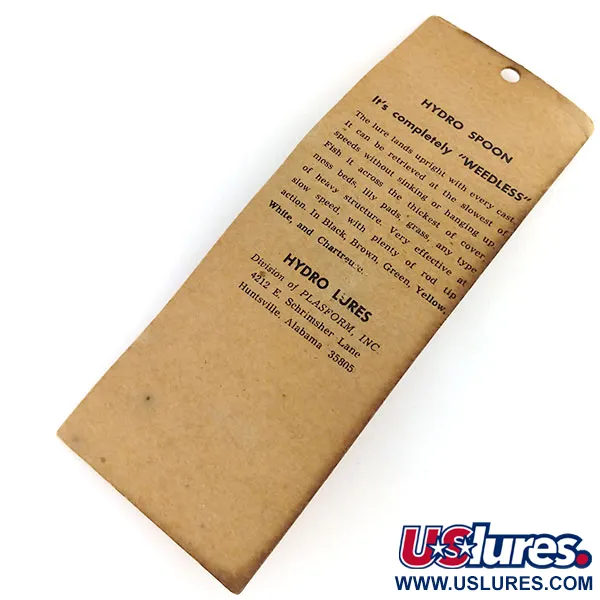 Hydro Lures Weedless Hydro Spoon Cucchiaino, Black / Green, 14g, #9668