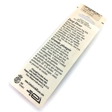 Cotton Cordell Deep Diver Artificiale, Tiger, 7g, Affondante, #9672