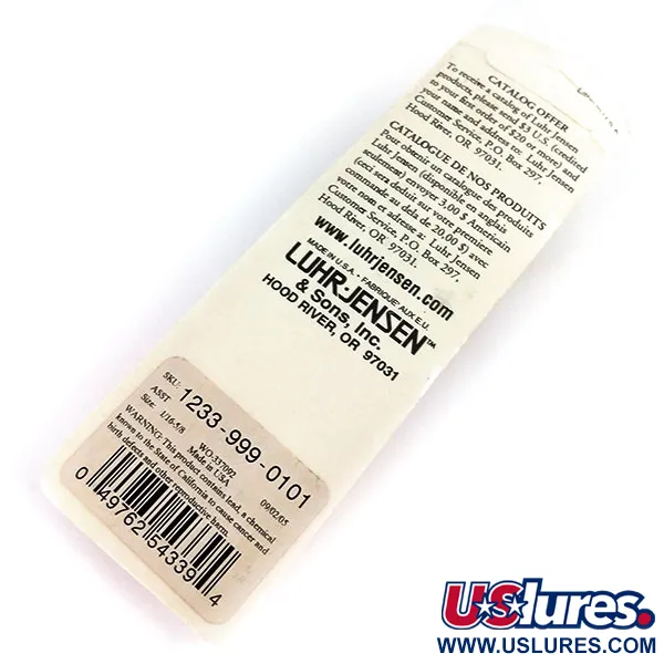 Luhr Jensen Little Jewel Cucchiaino, Nickel Martellato, 14g, #9673