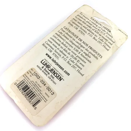 Luhr Jensen Krocodile Die #5 Ondulante, Nichel, 21g, Lancio Lungo, #9674