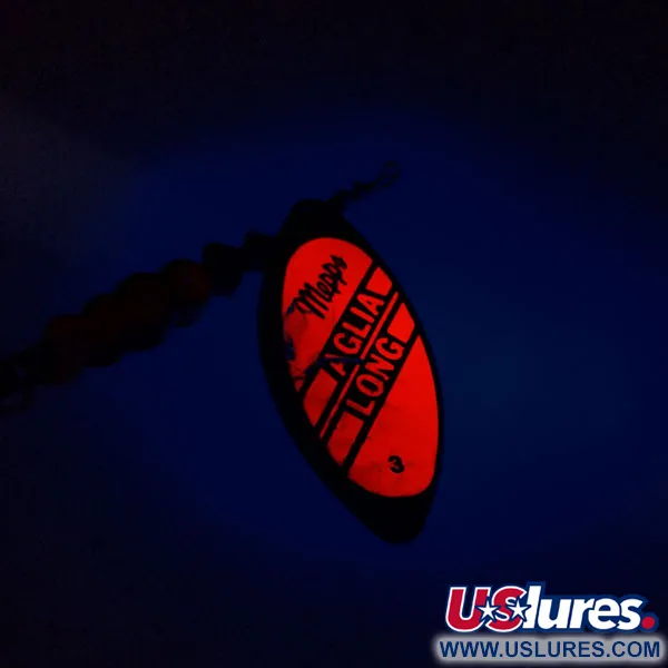 Mepps Aglia Long 3 Dressed Cucchiaino, Arancio/Oro, 12g, Bucktail, #9676