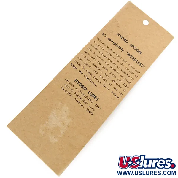 Hydro Lures Weedless Hydro Spoon Ondulante, Giallo, 14g, Skirt, #9682